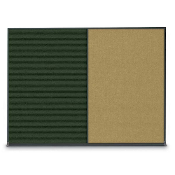 Double Door Radius Corkboard, 60"X36", S